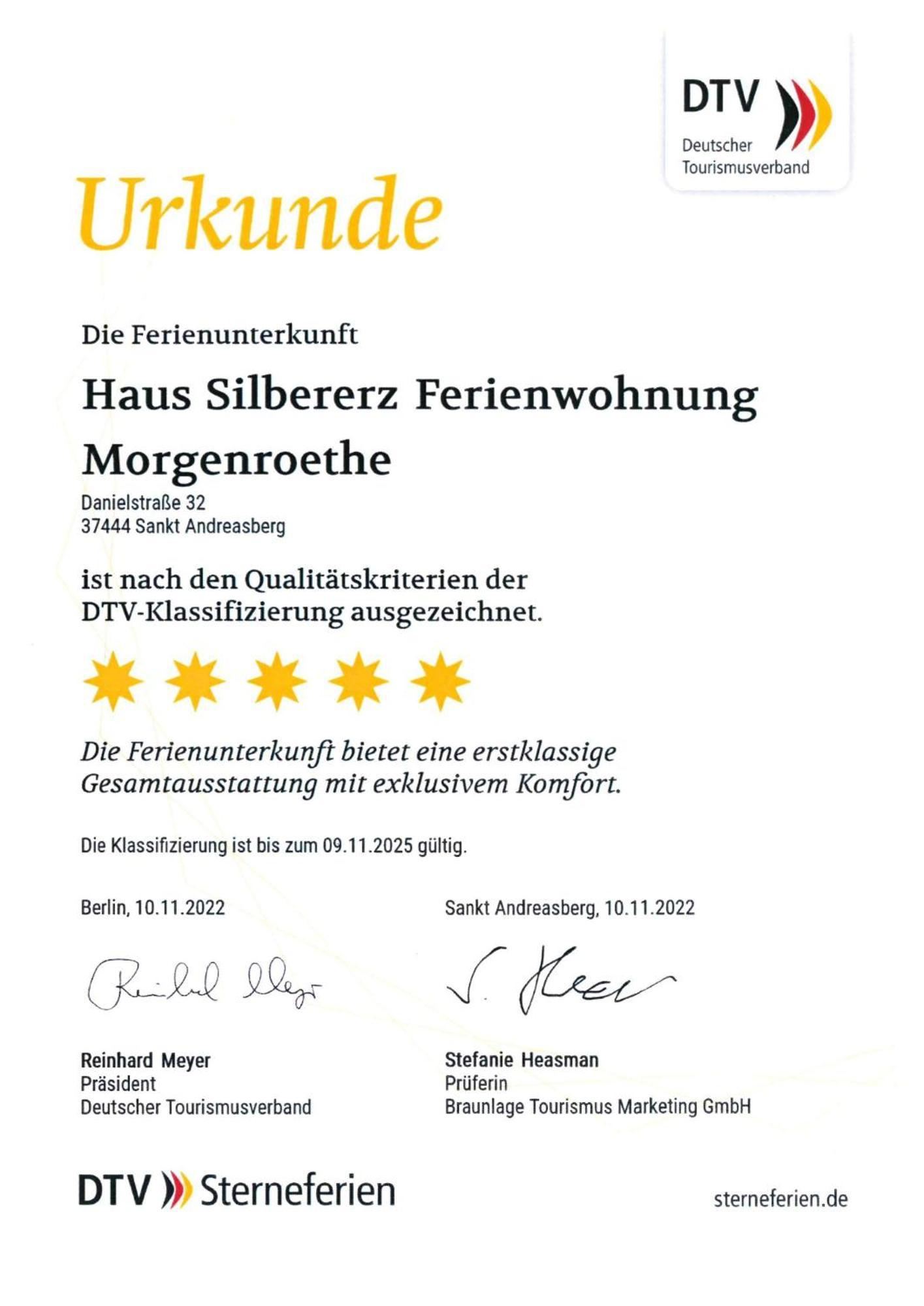 Morgenroethe 5 Sterne Ferienwohnung 圣安德里斯伯格 外观 照片